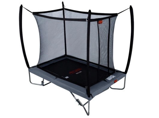 Trampoline Avyna Pro-Line 213 Grijs - met veiligheidsnet en trapje 275x190cm