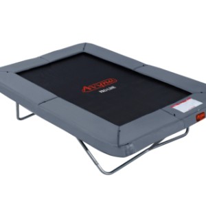 Trampoline Avyna Pro-Line 213 Grijs - met veiligheidsnet en trapje 275x190cm