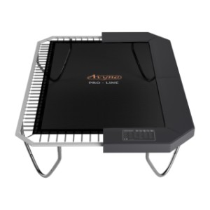 Trampoline Avyna Pro-Line 223 Grijs - met veiligheidsnet en trapje 305x225cm