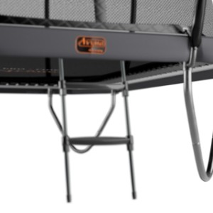 Trampoline Avyna Pro-Line 238 Grijs - met veiligheidsnet en trapje 380x255cm