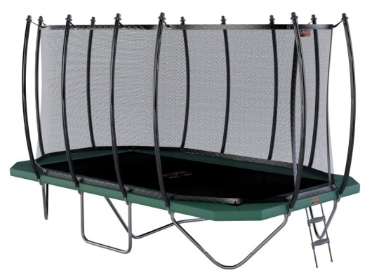 Trampoline Avyna Pro-Line 352 Groen - met veiligheidsnet en trapje 520x305cm