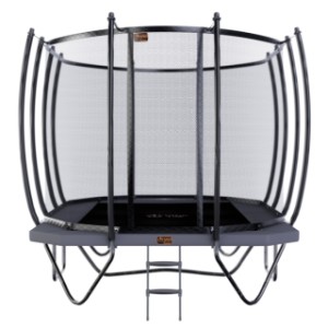 Trampoline Avyna Pro-Line 352 Grijs - met veiligheidsnet en trapje 520x305cm