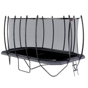 Trampoline Avyna Pro-Line 352 Grijs - met veiligheidsnet en trapje 520x305cm