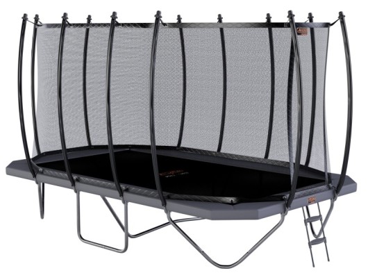 Trampoline Avyna Pro-Line 352 Grijs - met veiligheidsnet en trapje 520x305cm