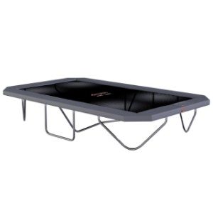 Trampoline Avyna Pro-Line 352 Grijs - met veiligheidsnet en trapje 520x305cm