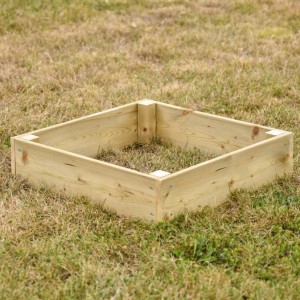 Kippen zandbak 60x60x14cm