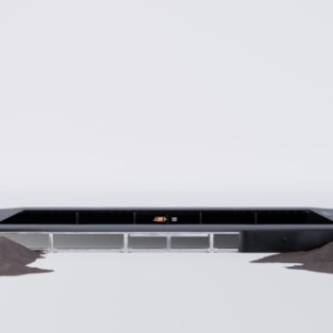 Trampoline Avyna Pro-Line 213 FlatLevel Grijs 275x190cm