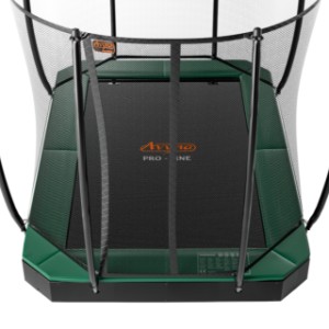 Trampoline Avyna Pro-Line 238 FlatLevel Groen - met veiligheidsnet 380x255cm
