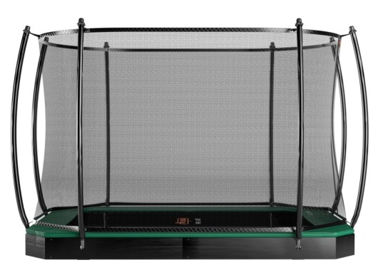 Trampoline Avyna Pro-Line 223 FlatLevel Groen - met veiligheidsnet 305x225cm