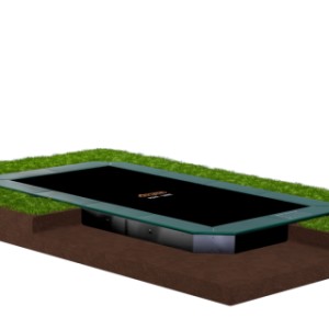 Trampoline Avyna Pro-Line 213 FlatLevel Groen 275x190cm