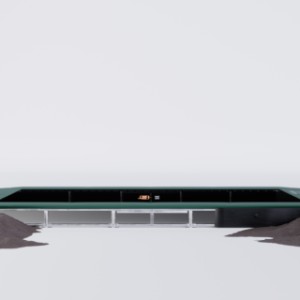 Trampoline Avyna Pro-Line 213 FlatLevel Groen 275x190cm