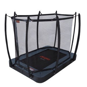 Trampoline Avyna Pro-Line 213 FlatLevel Grijs - met veiligheidsnet 275x190cm