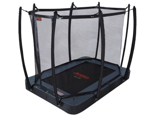 Trampoline Avyna Pro-Line 213 FlatLevel Grijs - met veiligheidsnet 275x190cm