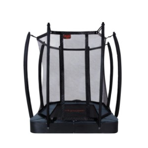 Trampoline Avyna Pro-Line 213 FlatLevel Grijs - met veiligheidsnet 275x190cm