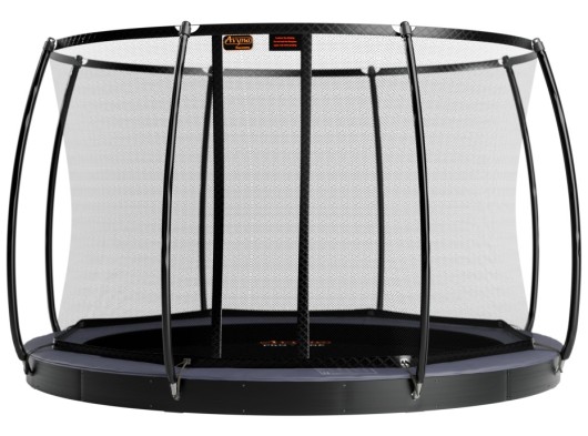 Trampoline Avyna Pro-Line 12 FlatLevel Grijs - met veiligheidsnet Ø365cm