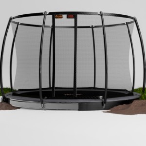 Trampoline Avyna Pro-Line 12 FlatLevel Grijs - met veiligheidsnet Ø365cm