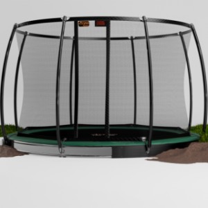 Trampoline Avyna Pro-Line 10 FlatLevel Groen - met veiligheidsnet Ø305cm