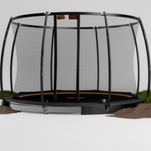 Trampoline Avyna Pro-Line 8 FlatLevel Zwart - met veiligheidsnet Ø245cm