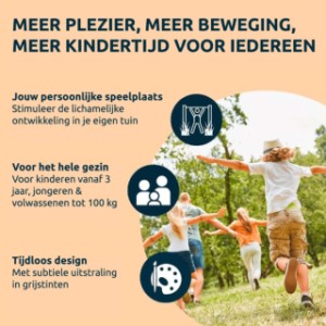 Duikelrek Hudora is geschikt voor het hele gezin