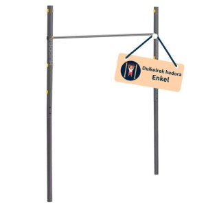 Duikelrek Hudora enkel, een metalen rekstok met een sjieke uitstraling