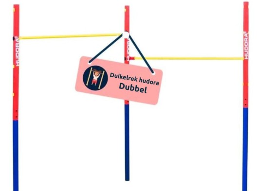 gekleurd stalen duikelrek dubbel Hudora