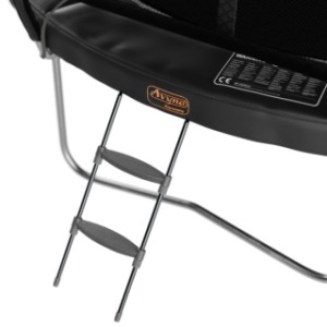 Trampoline Avyna Pro-Line 12 Zwart - met veiligheidsnet en trapje Ø365cm