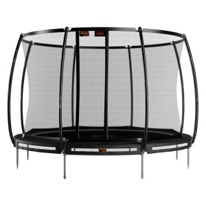 Trampoline Avyna Pro-Line 12 InGround Zwart - met veiligheidsnet Ø365cm