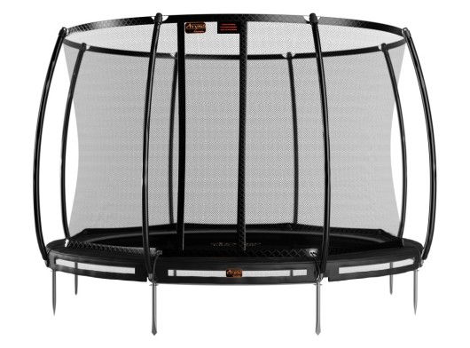 Trampoline Avyna Pro-Line 12 InGround Zwart - met veiligheidsnet Ø365cm