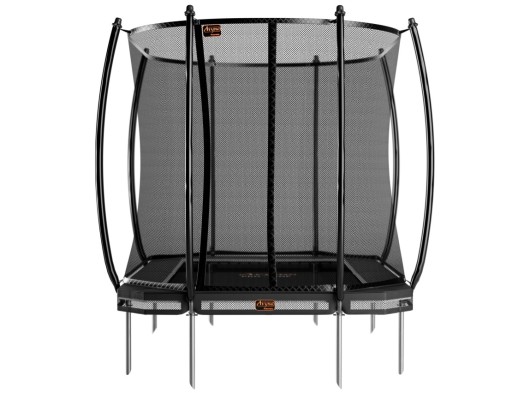 Trampoline Avyna Pro-Line 238 InGround Zwart - met veiligheidsnet 380x255cm