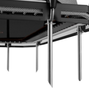 Trampoline Avyna Pro-Line 234 InGround Zwart - met veiligheidsnet 340x240cm
