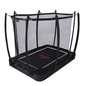 Trampoline Avyna Pro-Line 213 FlatLevel Zwart - met veiligheidsnet 275x190cm