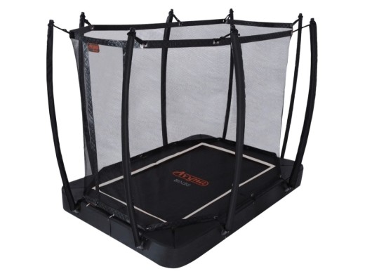 Trampoline Avyna Pro-Line 213 FlatLevel Zwart - met veiligheidsnet 275x190cm