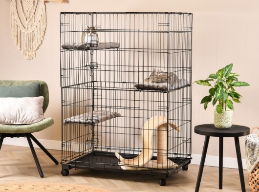 Kattenkooi Level met afmeting 91x61x131cm