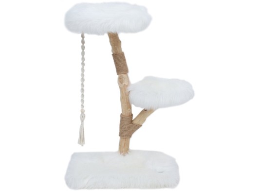 Katten klimboom Fagus Wit 129cm