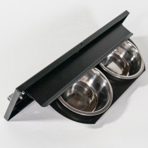 Draaibaar voedersysteem Zwart 40x11,5cm