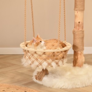 Katten klimboom Quercus heeft een hangmand met zacht kussentje