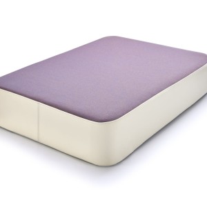 Speelkussen M lila/crème met afgeronde hoeken 107x70x17cm