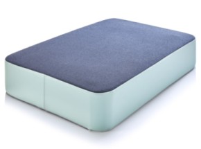 Speelkussen M donkerblauw/mint met afgeronde hoeken 107x70x17cm