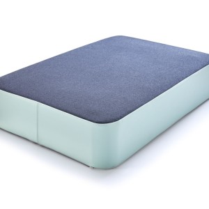 Speelkussen M donkerblauw/mint met afgeronde hoeken 107x70x17cm