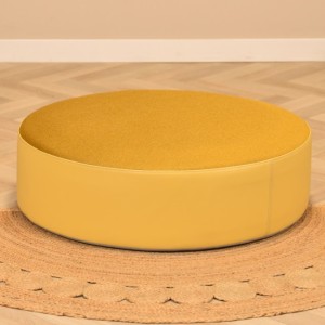 Speelkussen rond geel Ø80x25cm