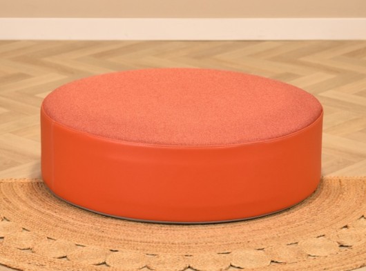 Speelkussen rond rood Ø80x25cm