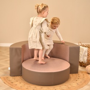 Speelkussen rond toupe Ø80x25cm - 120x60x50x19cm