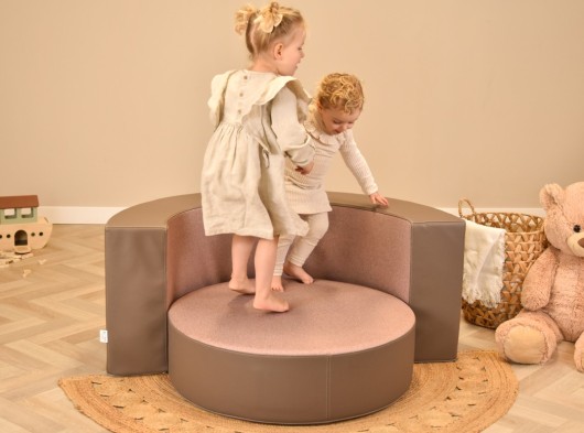 Speelkussen rond toupe Ø80x25cm - 120x60x50x19cm