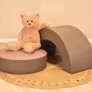 Met de ronde speelkussen wordt spelen extra leuk