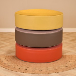 De speelkussens zijn in verschillende kleuren verkrijgbaar