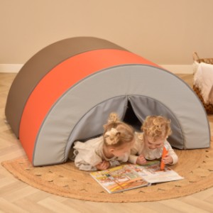 Met het speelkussen set kan je een leuke hut maken