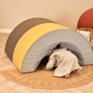 Met het speelkussen set kan je een leuke hut maken