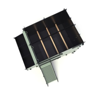 Bovenaanzicht van kippenhok Nestera Aspen 10