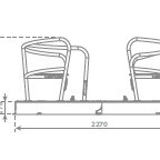 Diverse afmetingen van de draaimolen Helica