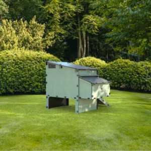 De achterkant van het kunststof kippenhok Nestera Aspen 6